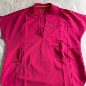 Figs Montex scrub top Shocking Pink